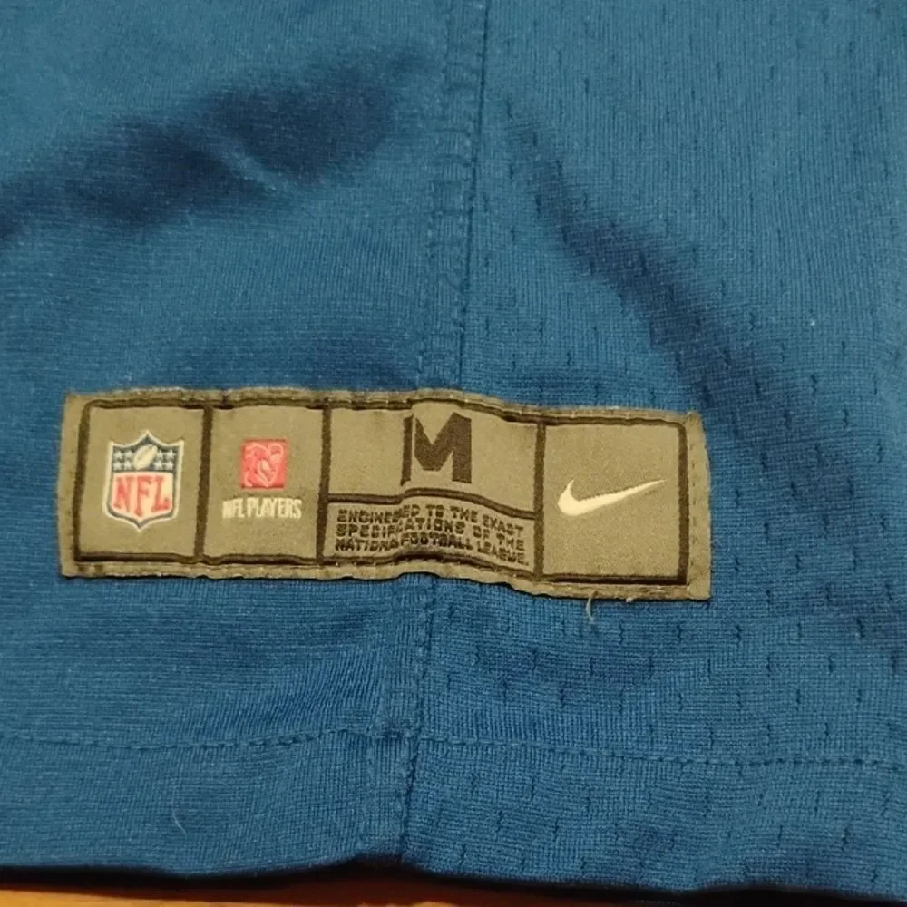 Nike Blue and White Sports Colt Jersey #12 Luck